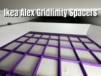 Entretoises Gridfinity pour tiroir IKEA Alex — photo 1