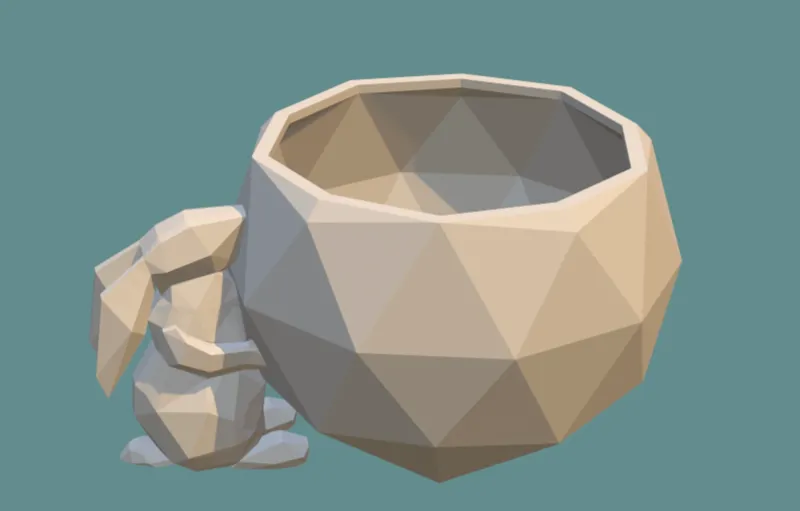 Easter flower pot