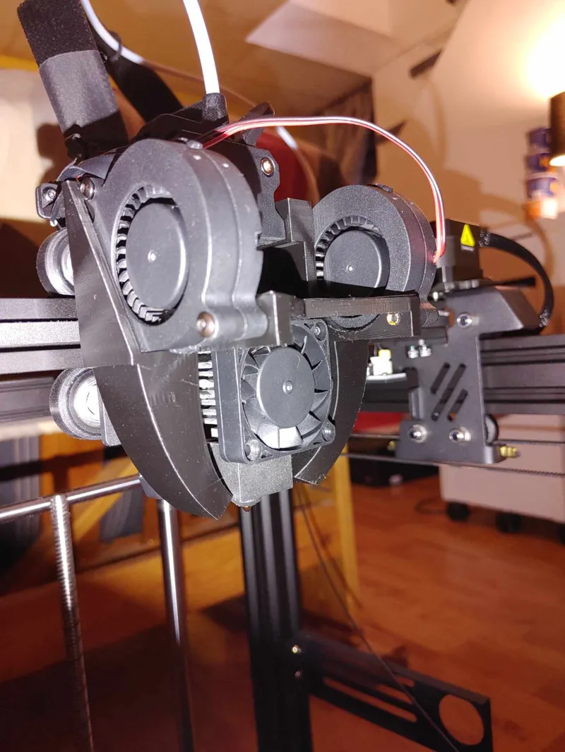 Ender 5 S1 dual cooling fans