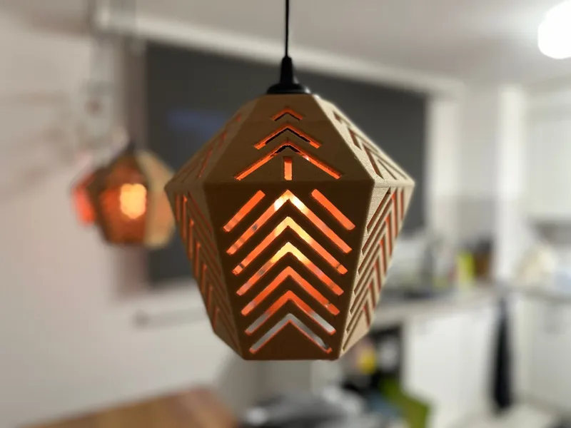 Artful hanging lamp