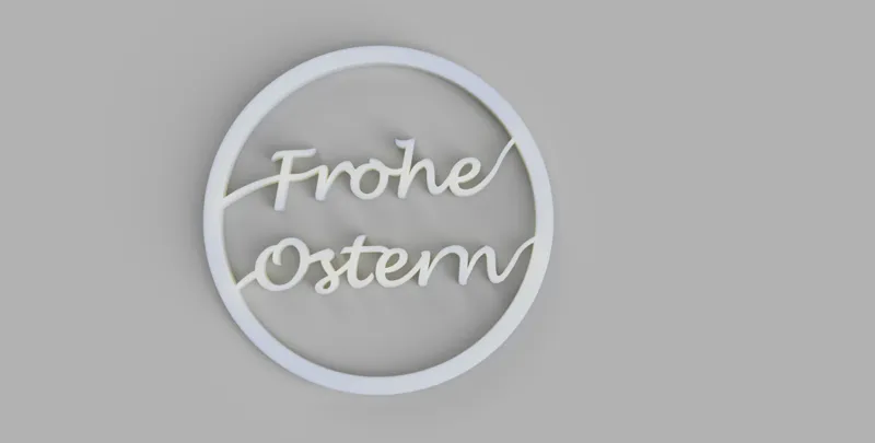 Ostern / Easter sign "Frohe Ostern"