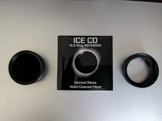 Seestar S50 Solar ICE CO 55mm ND100000 MC Glass Filter holder  -easy removal during Eclipse totality