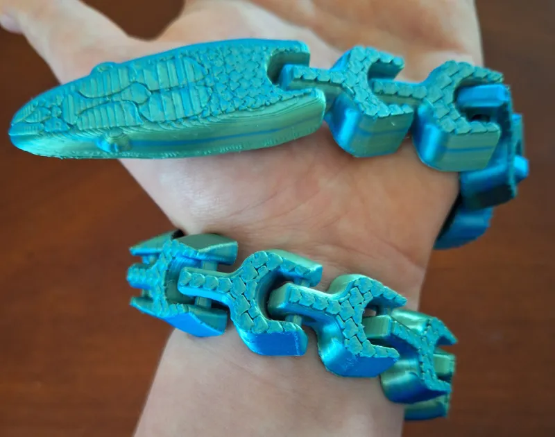 Flexible/Articulated Snake with Scales (Many versions/sizes)