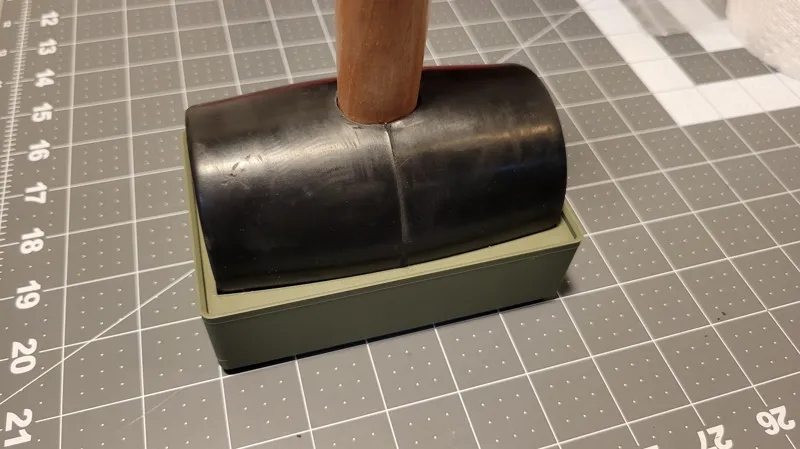 gridfinity 1.5 lb rubber mallet holder