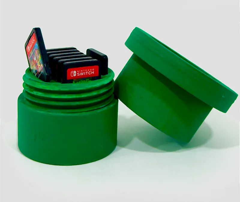 Nintendo Game Cartridge container - Mario Pipe