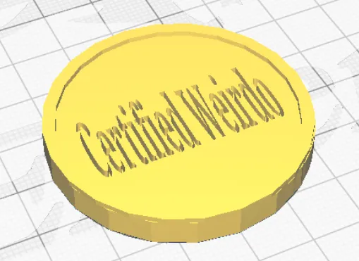 certified weirdo coin
