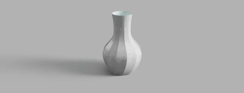 12棱边花瓶（vase）