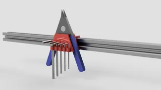 Tool Mount For Allen Keys and pliers extrusions