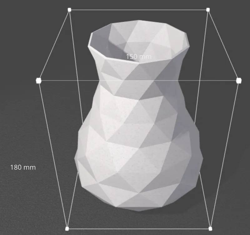 Erste Polygonvase