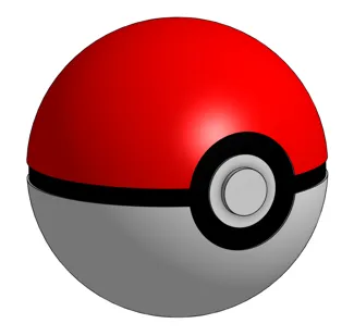 POKEBALL - LIFE SIZE 3D Print