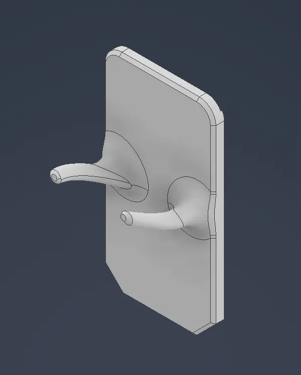 Small wall mount for wooden sword