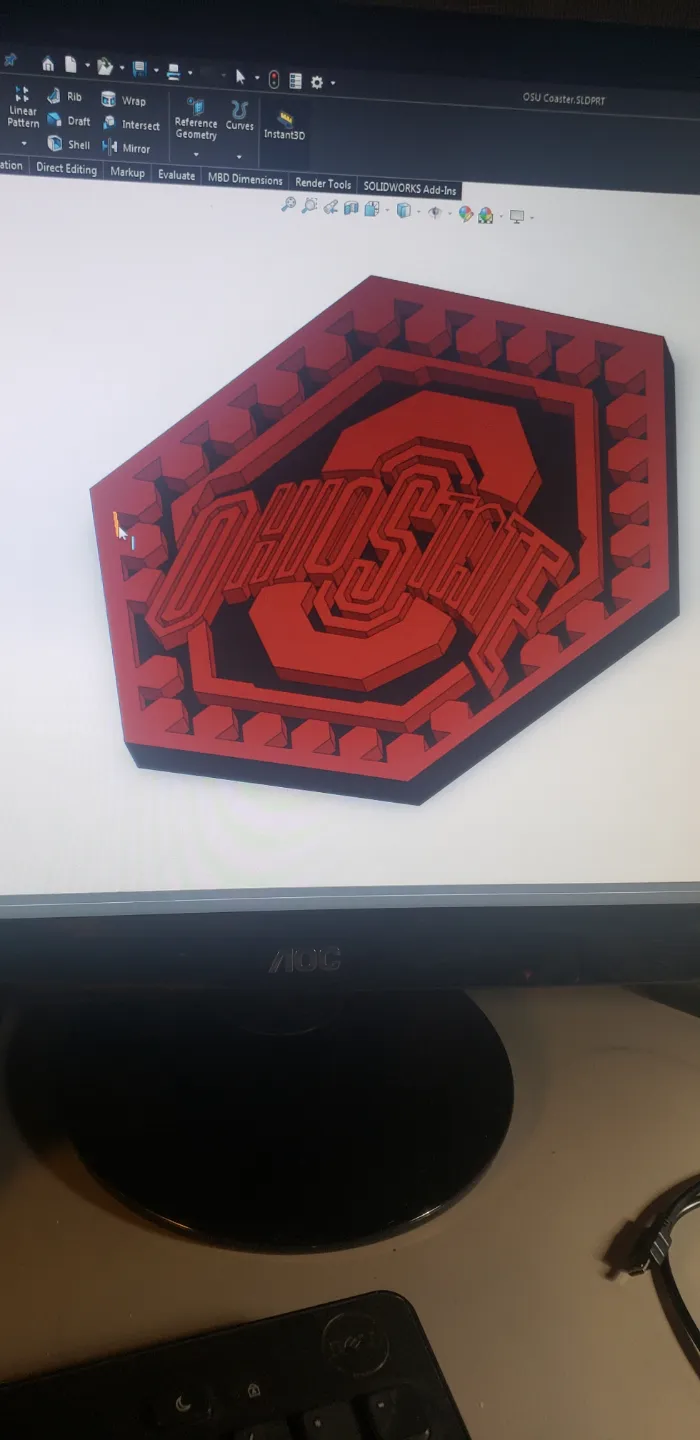 OSU Drink coaster 