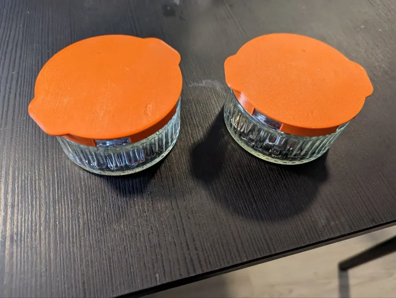 Glass jar cap