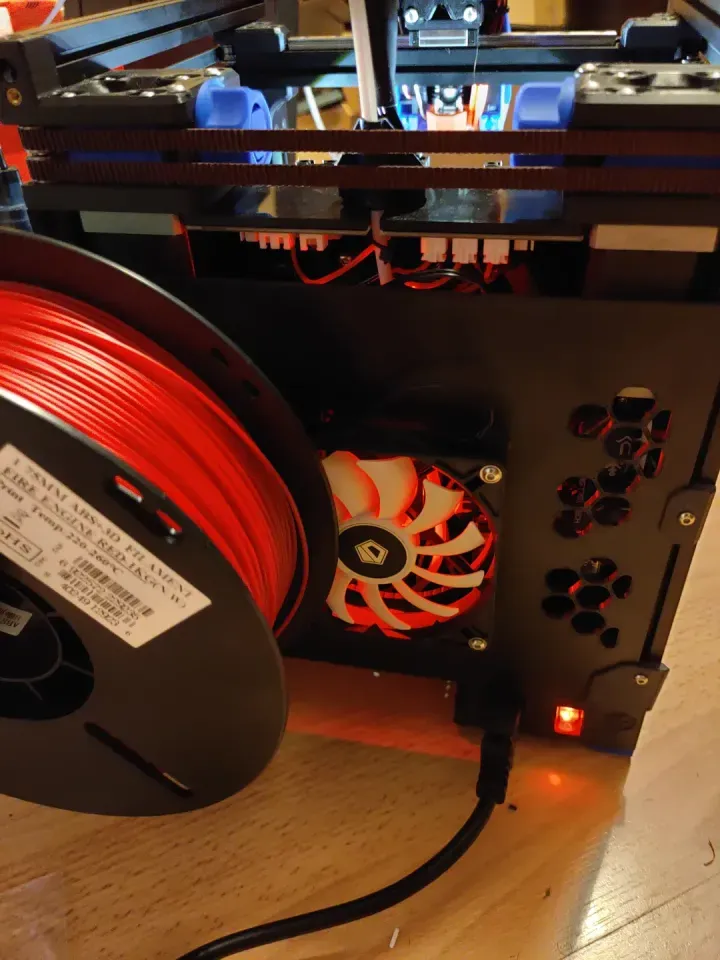 Voron V0.2 Lower Rear Panel with 92mm MCU fan