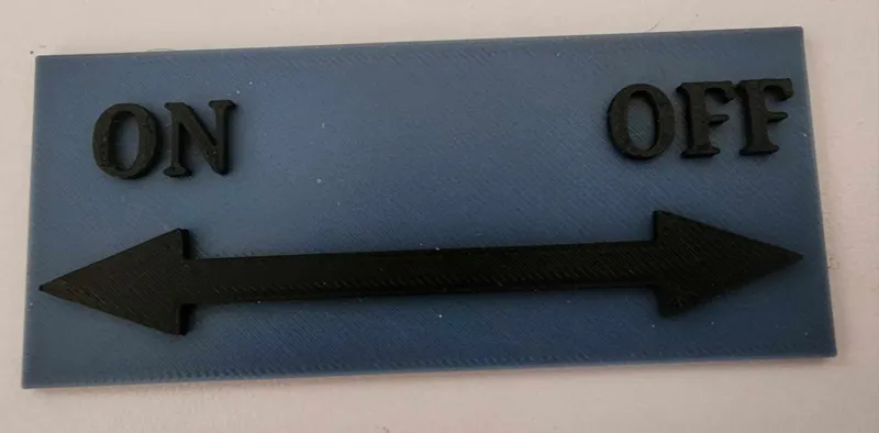 Tap On/Off Sign