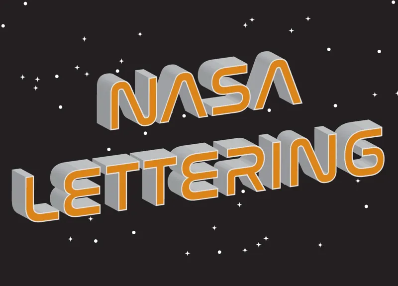 NASA Worm Lettering