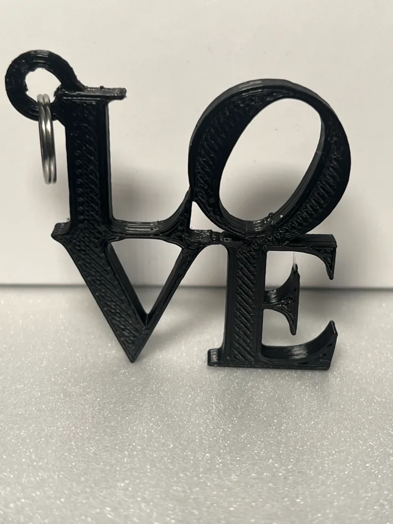 Philly LOVE sign keyring charm