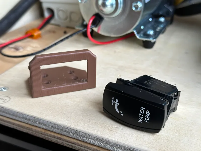 Custom Corner Bracket for 12V Water Pump Switch