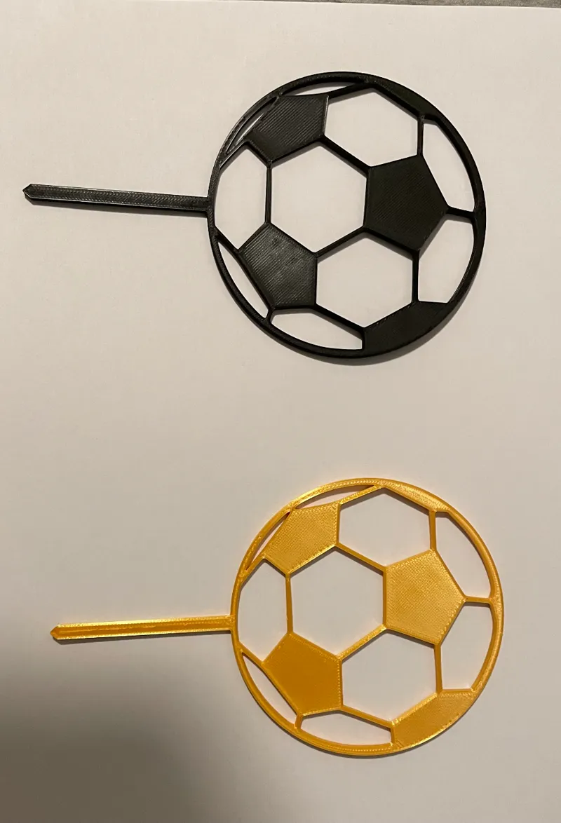Football cake topper