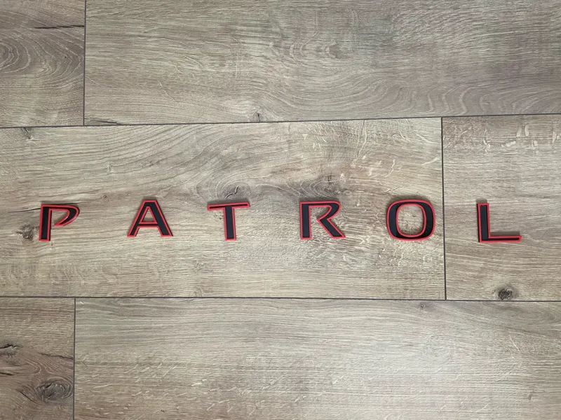 Nissan Patrol Logo letters, 2 colors without AMS