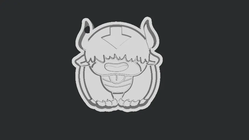 Avatar The Last Airbender Appa keychain