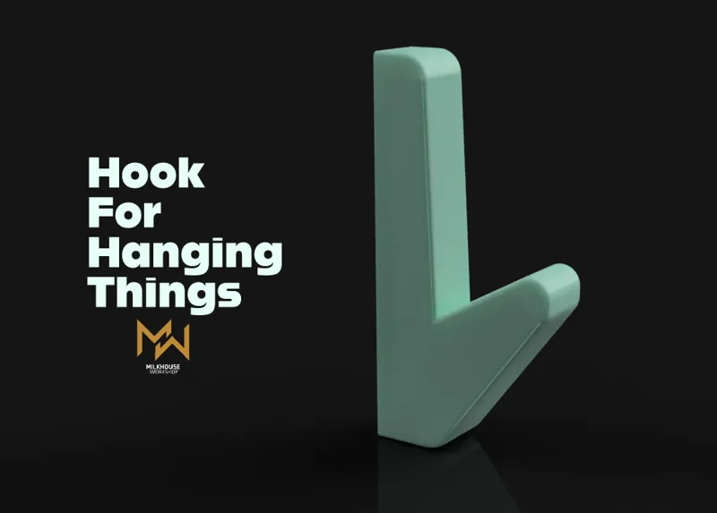 Hook for Hanging things ( Zero visible fasteners) 