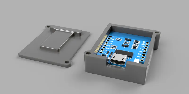 D1 Mini v4 USB C Case
