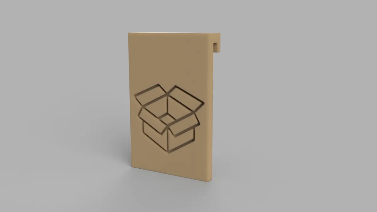 Cardboard Duty Sign - Free 3D Print Model - MakerWorld
