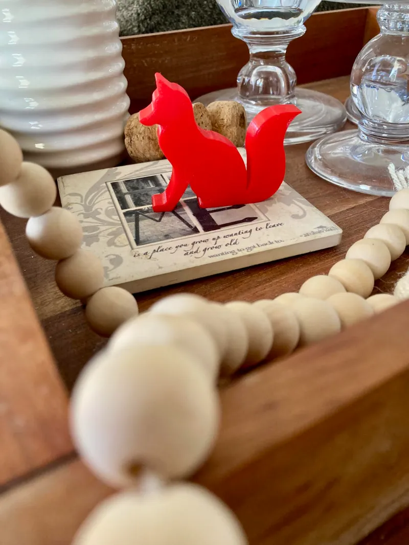 Sitting Fox Ornament