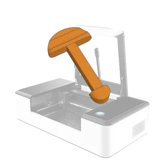 3mm material holder Makeblock laserbox