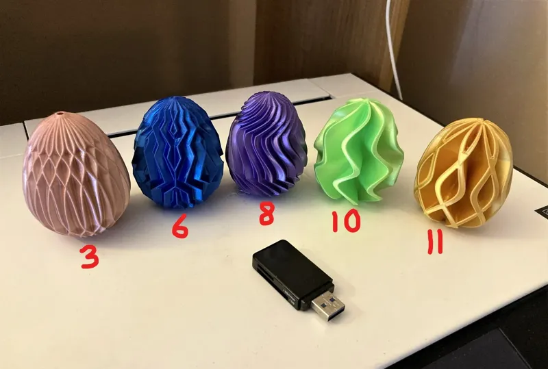Set of 5 beautiful Easter Eggs