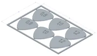 Médiator guitare format carte bancaire — photo 1