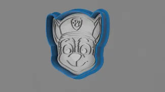 Paw Patrol cookie cutter Chase