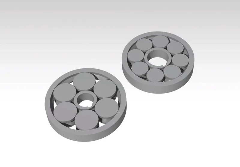 Print-In-Place roller bearing (x6 & x8)