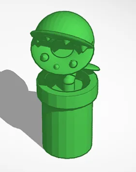 Looking Piranha Plant Pipe