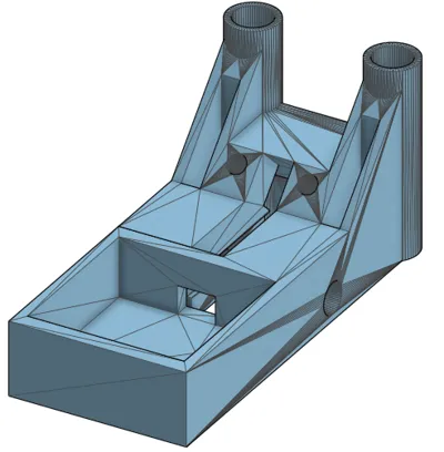 GPS and Antenna mount for Foxeer Aura 5 frmae
