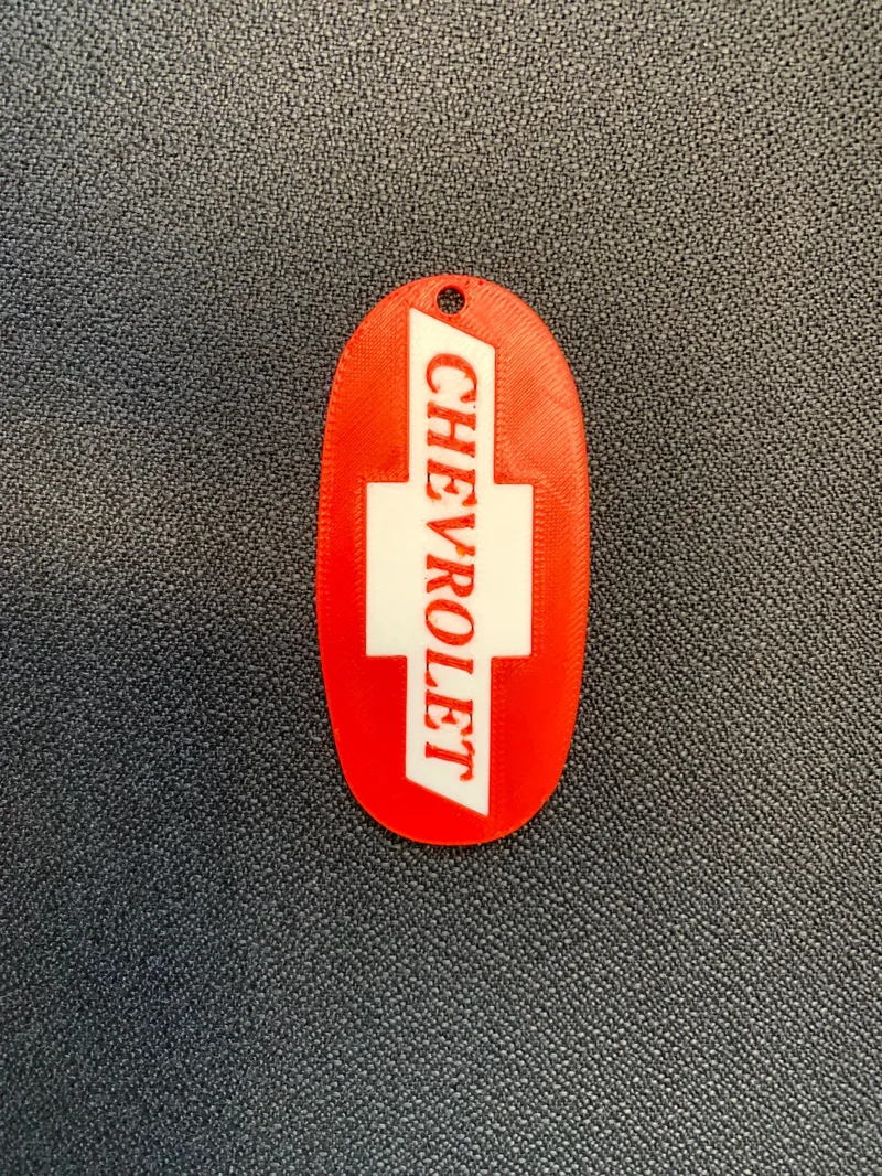 Chevrolet 1950s sign keychain