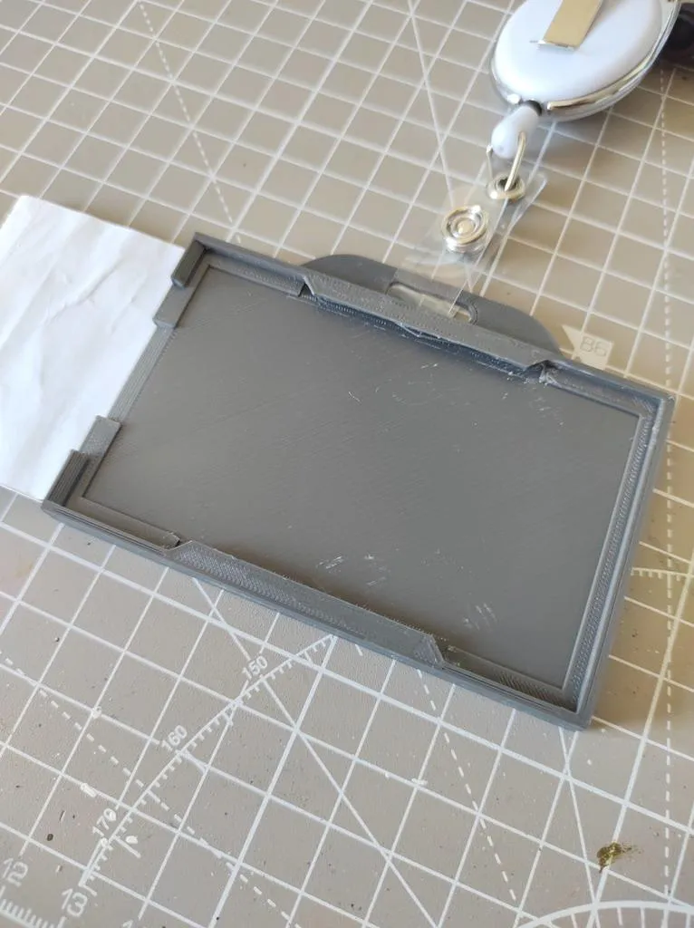 ID Card Holder with section for paper loyalty card