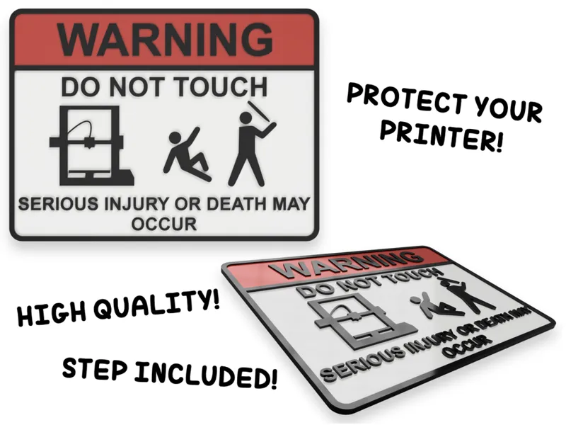 Do Not Touch Warning Sign