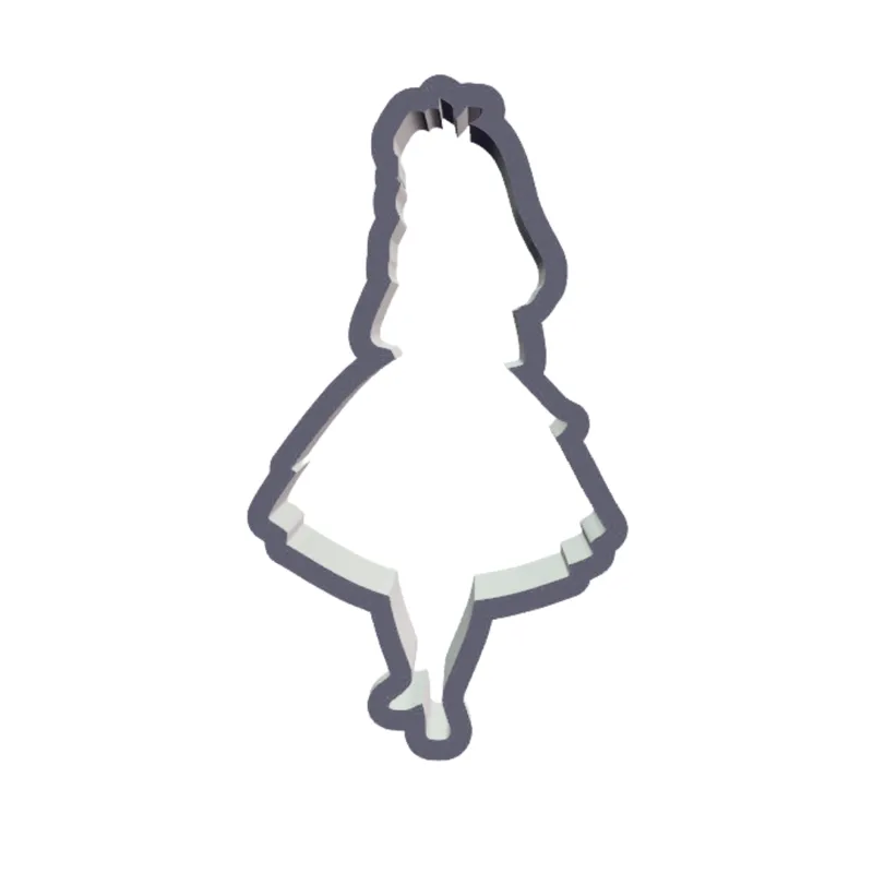 Alice in Wonderland cookie cutter