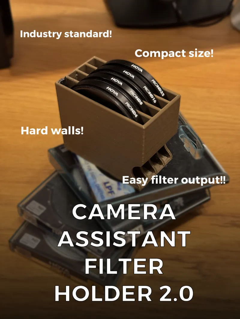 Camera assistant filter holder (72mm filter size)