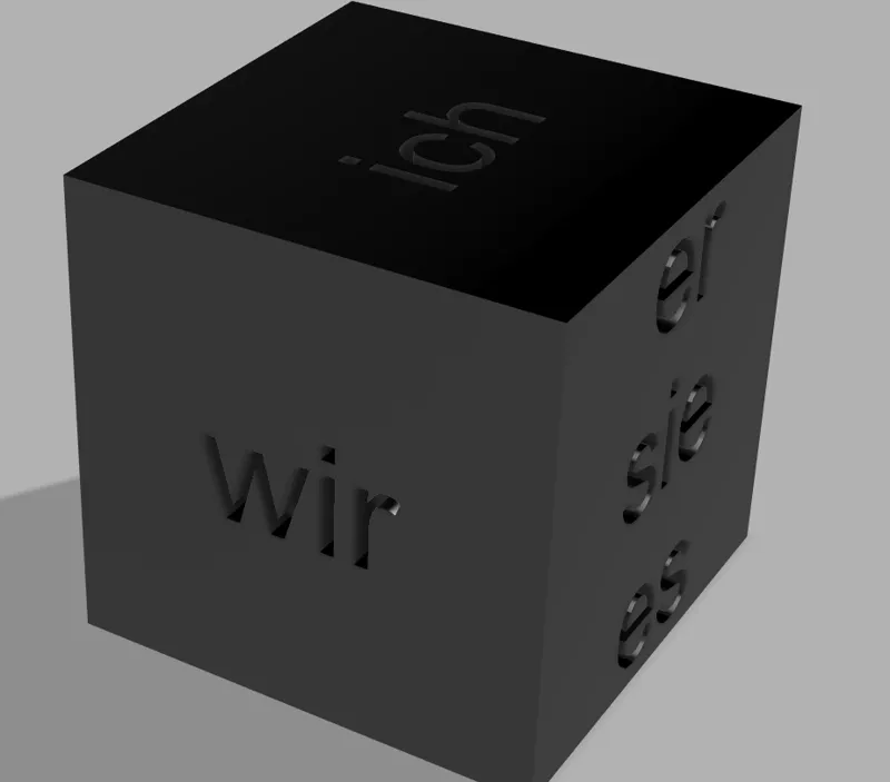 Personal Pronouns in German Grammar - dice