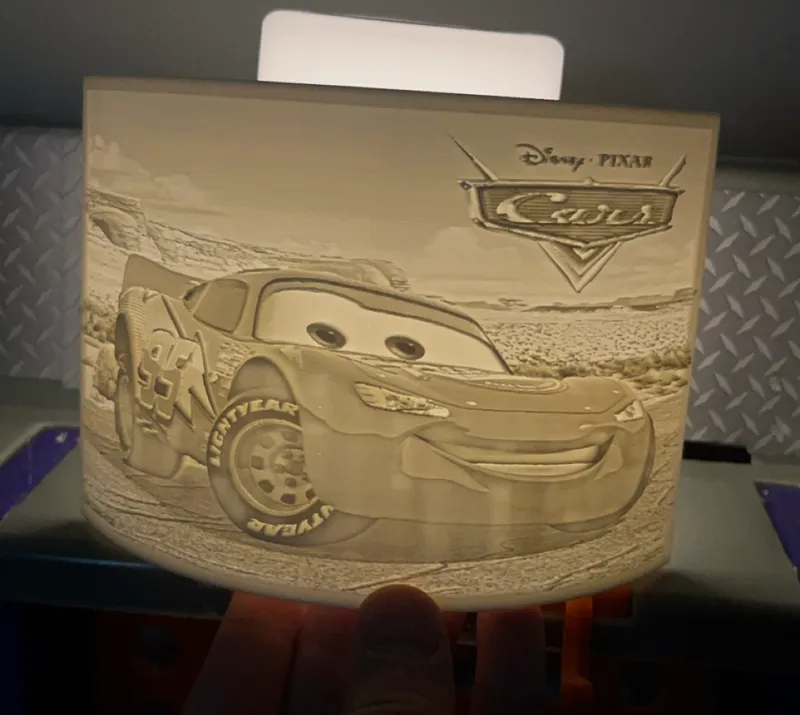 Cars Lightning Mcqueen Lithophane