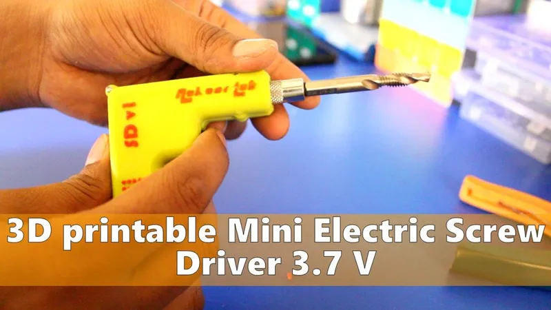 3D printable Mini Electric Screw driver 3.7V