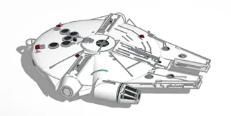 Millennium falcon keyring