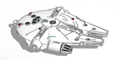 Millennium falcon keyring