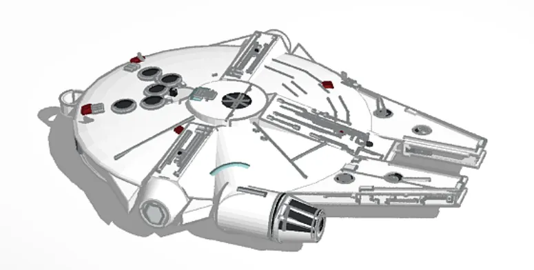 Millennium falcon keyring