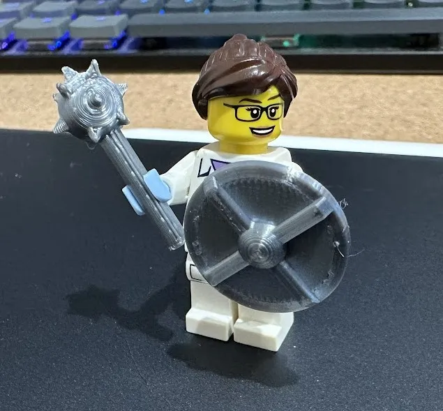 Brick Dungeon Explorer Weapon Kit Card