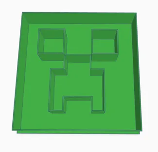 Minecraft Creeper Cookie Cutter