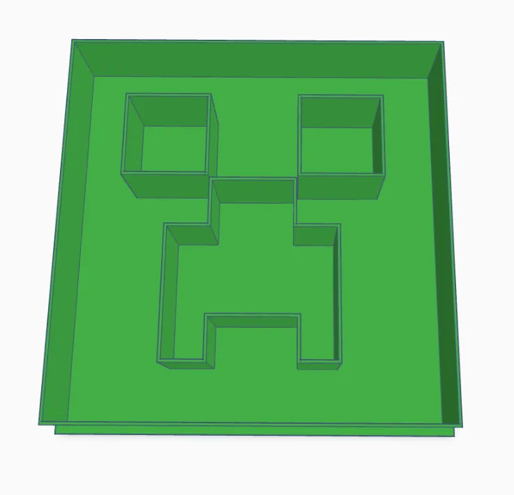 Minecraft Creeper Cookie Cutter